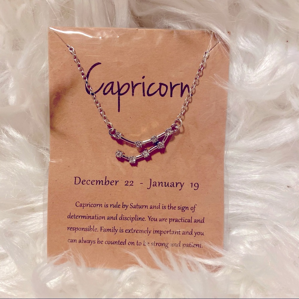 NEW! Capricorn ♑️ Necklace Zodiac Sign